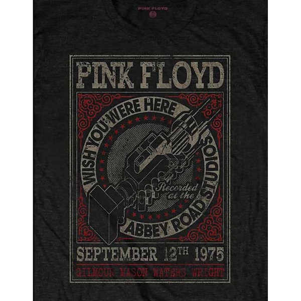 Pink Floyd Unisex Adult WYWH Abbey Road Studios T-Shirt L Svart Black L