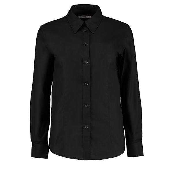 Kustom Kit Dam Workwear Oxford Långärmad Skjorta 18 Svart Black 18