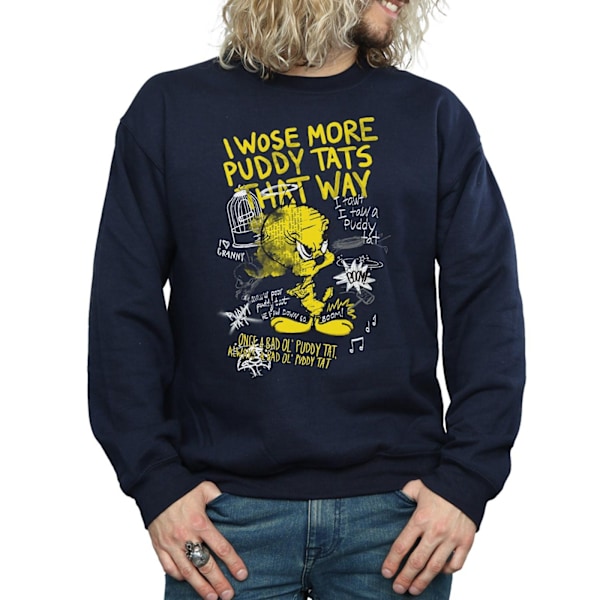 Looney Tunes Tweety Pie More Puddy Tats Sweatshirt S Marinblå Navy Blue S