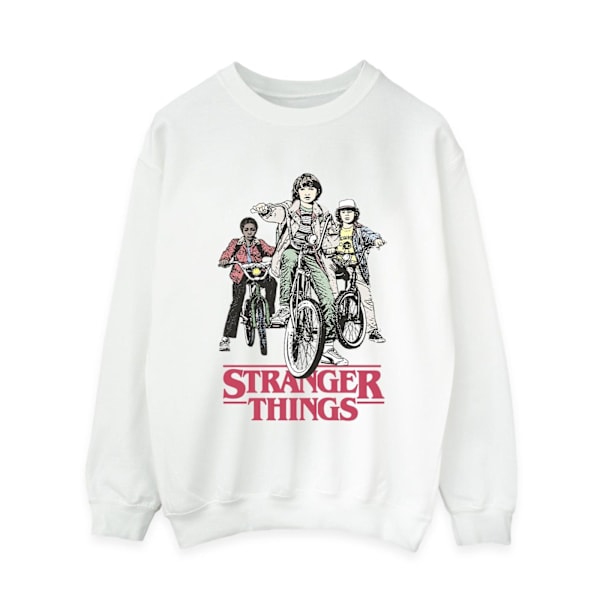 Netflix Dam/Damer Stranger Things Retro Bikers Sweatshirt X White XXL