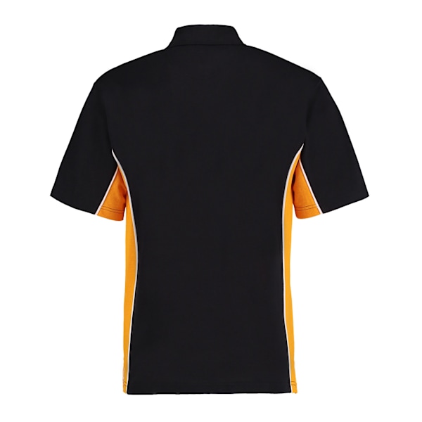 GAMEGEAR Herr Track Polycotton Pique Poloshirt XL Svart/Guld Black/Gold XL