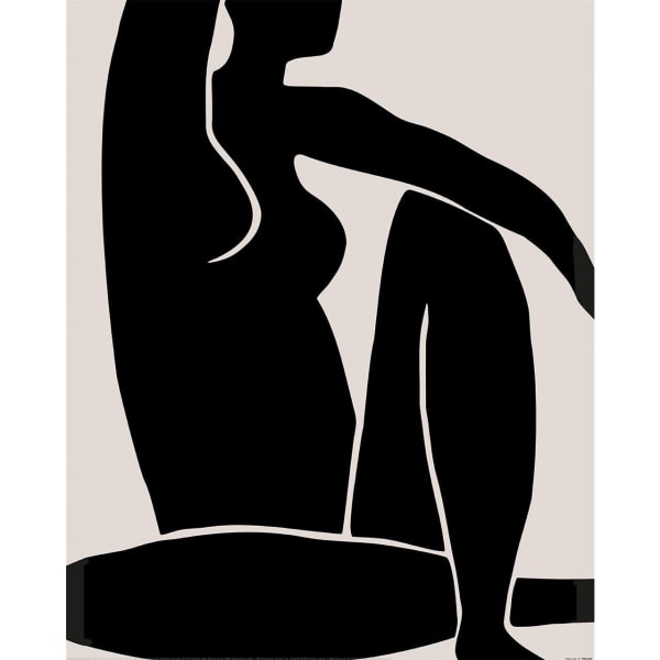 Pyramid International Figur nr 12 Print 50cm x 40cm Svart/Grå Black/Grey 50cm x 40cm