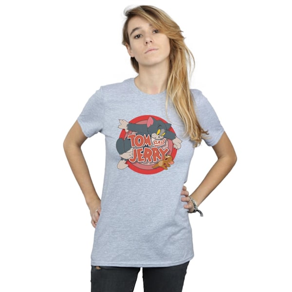 Tom och Jerry Dam/Dam Catch Bomull Boyfriend T-shirt XXL Sports Grey XXL