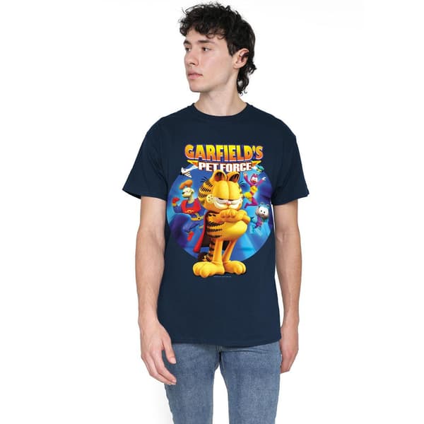 Garfield Herr DVD Konst T-Shirt S Marinblå Navy S