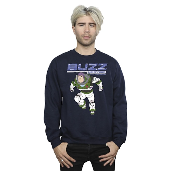 Disney Mens Lightyear Buzz Jump To Action Sweatshirt XL Marinblå Navy Blue XL