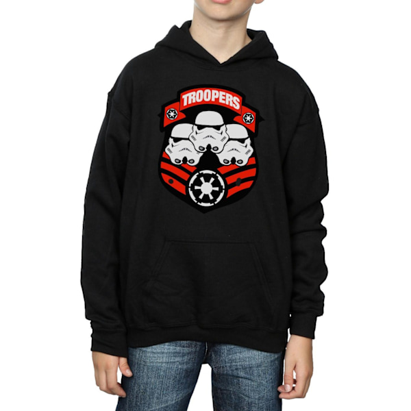 Star Wars Boys Stormtrooper Troopers Hoodie 9-11 år Svart Black 9-11 Years