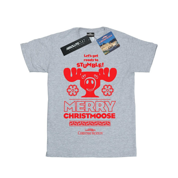 National Lampoon´s Christmas Vacation Girls Merry Christmoose C Sports Grey 7-8 Years