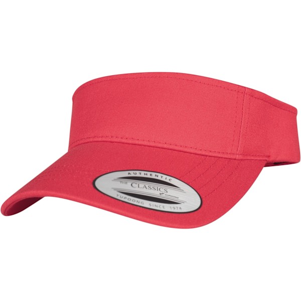 Flexfit By Yupoong Böjd Visor Cap En Storlek Röd Red One Size