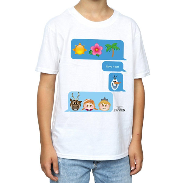 Disney Boys Frozen I Love Heat T-shirt 12-13 år Vit White 12-13 Years