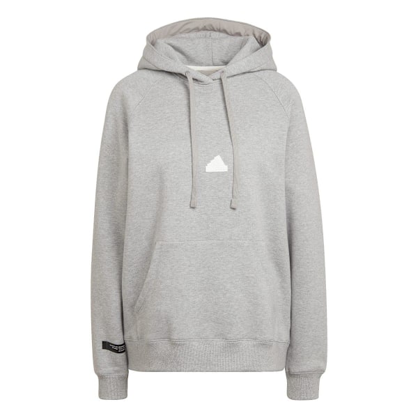 Adidas Dam/Kvinnor Oversized Hoodie XXS Gråmelerad Grey Heather XXS