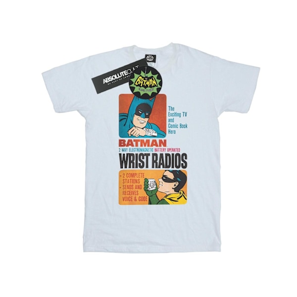 DC Comics Boys Batman TV-serie handledsradio T-shirt 7-8 år White 7-8 Years