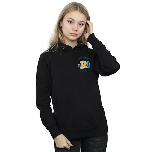 Riverdale Dam/Kvinnor Loudhaler Brösttryck Hoodie XL Svart Black XL