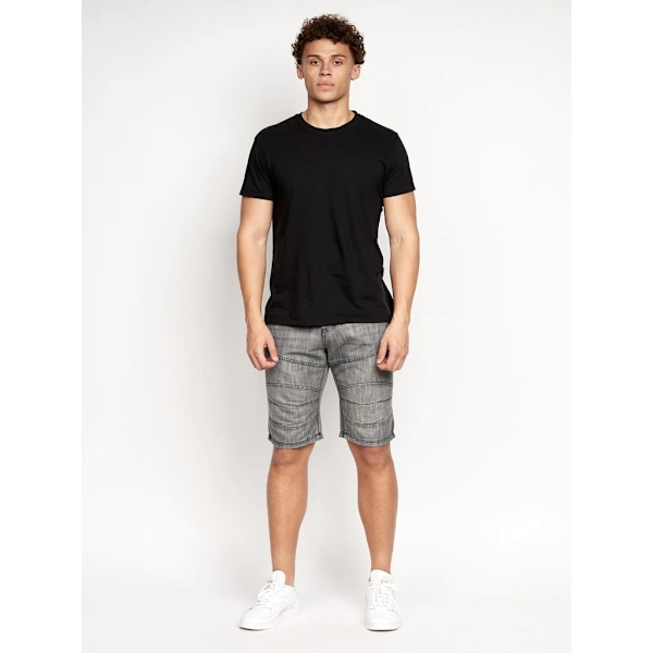 Crosshatch Winston MVE Denim Shorts 30R Mörkgrå Dark Grey 30R