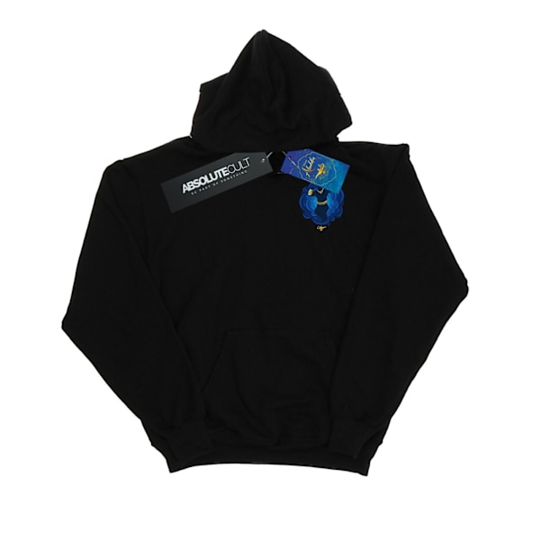 Disney Herr Aladdin Film Genie Brösttryck Hoodie XL Svart Black XL