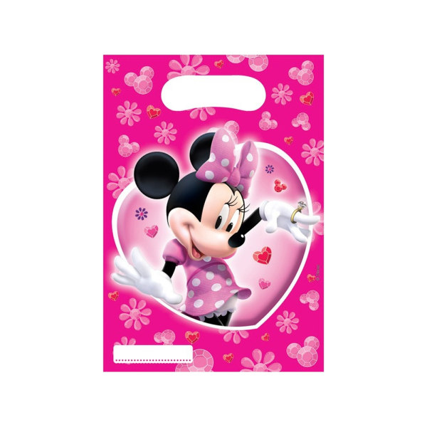 Disney Minnie Mouse Festväskor (Pack om 6) One Size Rosa/Vit Pink/White One Size