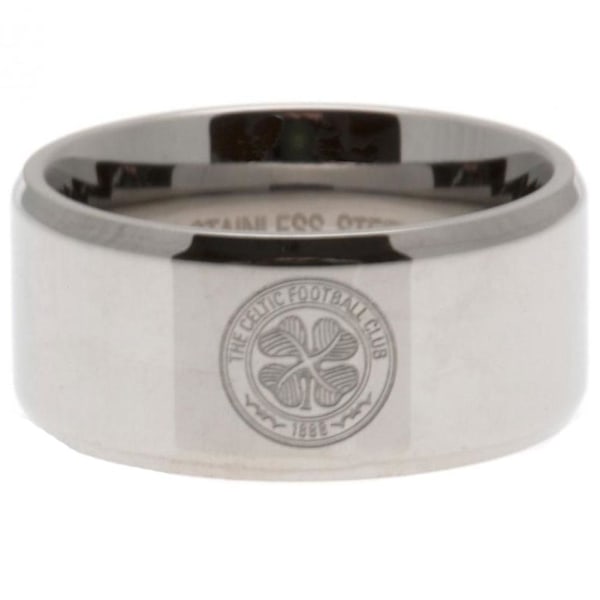 Celtic FC Band Ring Medium Silver Silver Medium