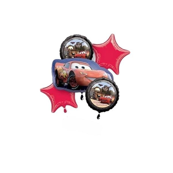 Cars Bukett Ballong (5-pack) En Storlek Flerfärgad Multicoloured One Size