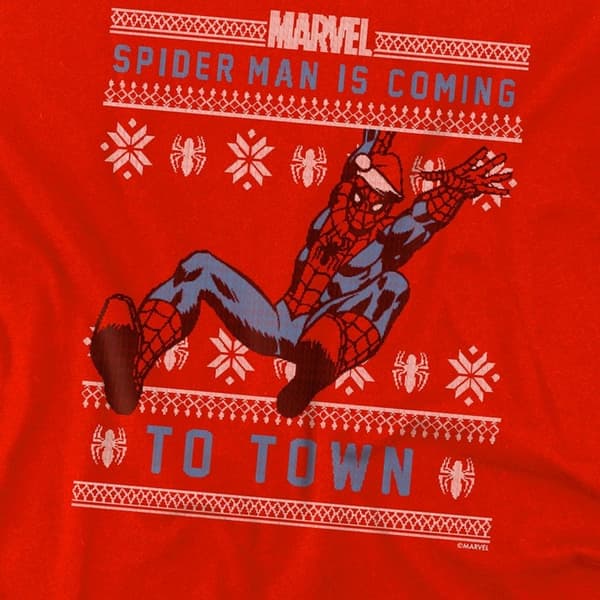 Spider-Man Barn/Kids Pull Over Julhuvtröja 12-13 år Red 12-13 Years