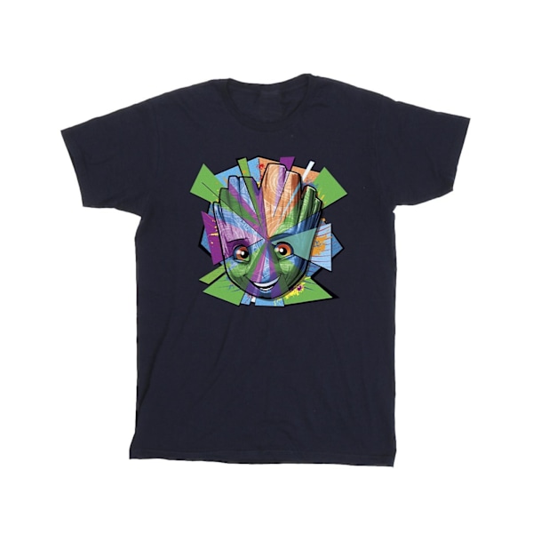 Marvel Mens Guardians Of The Galaxy Groot Shattered T-Shirt L N Navy Blue L