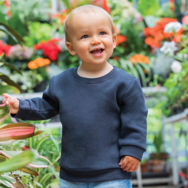 Babybugz Baby Essential Sweatshirt 6-12 månader Marinblå Navy 6-12 Months