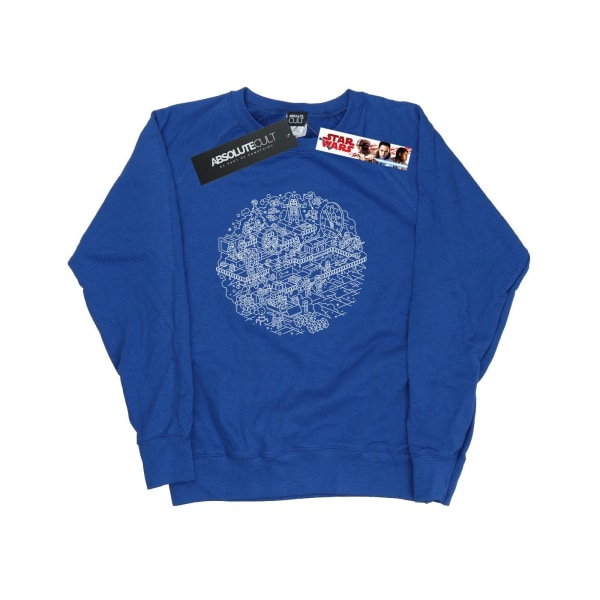 Star Wars Dam/Damer Jul Dödsstjärnan Sweatshirt L Royal Royal Blue L