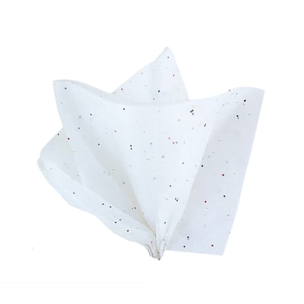 Unique Party Klassiskt Glitter Silkespapper (5-pack) One Size White One Size