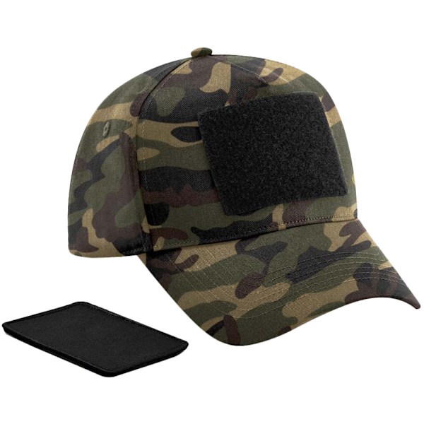 Beechfield 5 Panel Avtagbar Patch Baseball Cap One Size Jungle Jungle Camo One Size