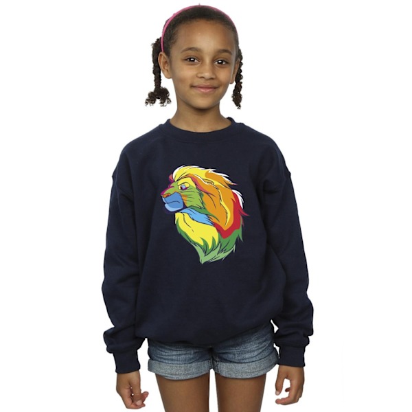 Disney Girls The Lion King Colours Sweatshirt 3-4 år Marinblå Navy Blue 3-4 Years