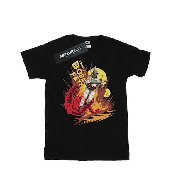 Star Wars Herr Boba Fett Raketdriven T-shirt S Svart Black S