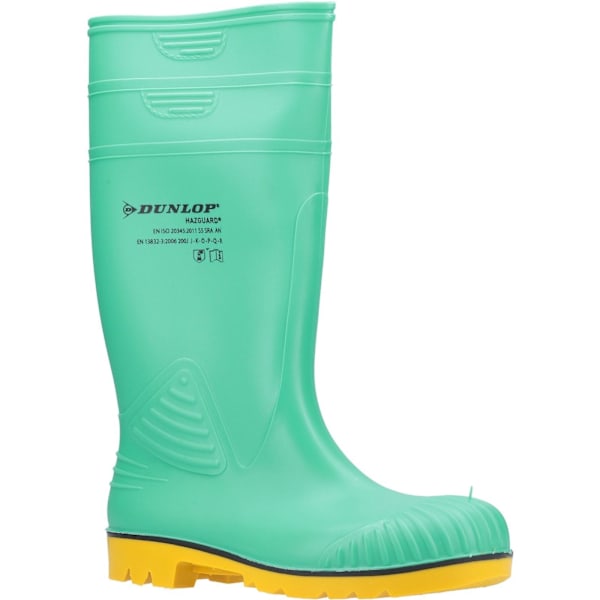 Dunlop Mens Acifort HazGuard Wellington Boots 9 UK Grön/Gul Green/Yellow 9 UK