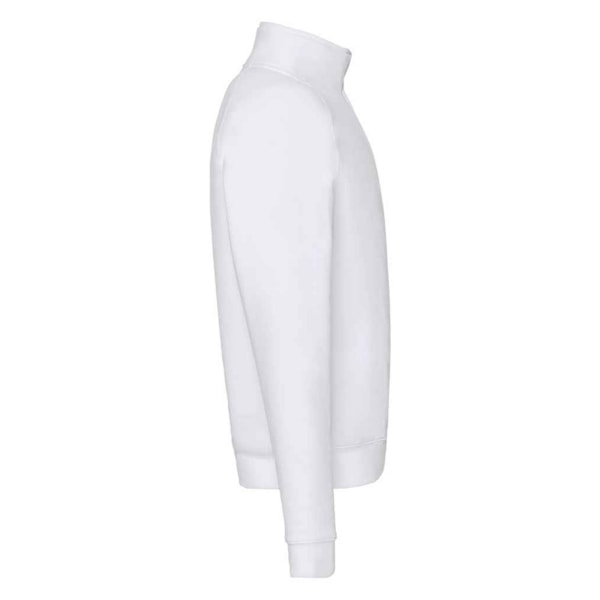 Fruit Of The Loom Premium Zip Neck Heather Sweatshirt M Wh White M