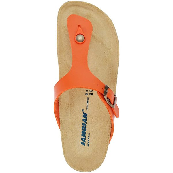 Sanosan Dam/Dam Geneve Sano Sandaler 4 UK Orange/Brun Orange/Brown 4 UK