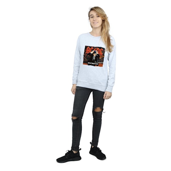 AC/DC Dam/Kvinnor Live At River Plate Columbia Records Sweatshirt Heather Grey M