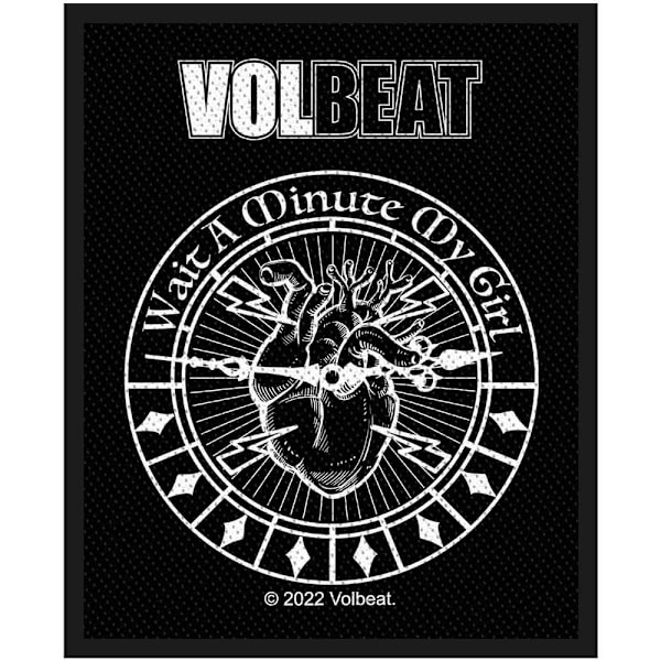 Volbeat Vänta en minut min tjej lapp En storlek Svart/Vit Black/White One Size