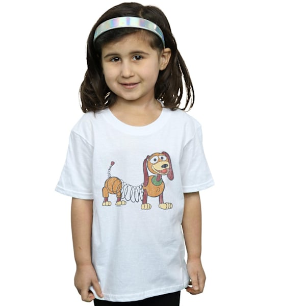 Disney Girls Toy Story 4 Slinky Pose Bomull T-shirt 9-11 år White 9-11 Years