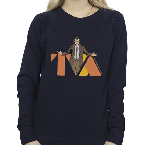 Marvel Dam/Damer Loki TVA Pose Sweatshirt XL Marinblå Navy Blue XL
