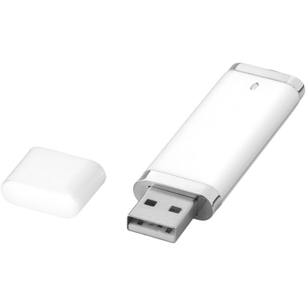 Bullet Flat USB Stick 2GB Vit White 2GB