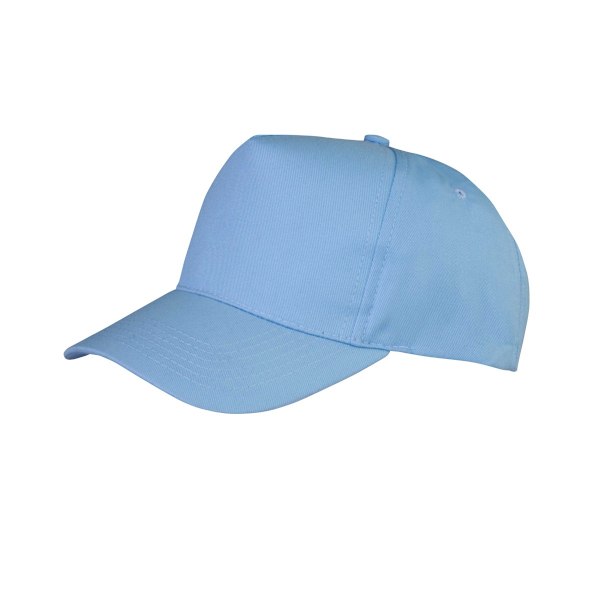 Result Unisex Core Boston 5 Panel Printers Baseball Cap (2-pack) Sky Blue One Size