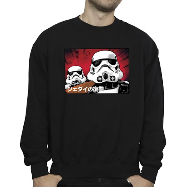 Star Wars Stormtrooper japansk sweatshirt för män XL svart Black XL