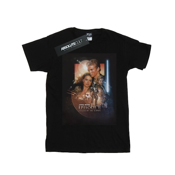 Star Wars Dam/Damer Episode II Film Affisch Bomull Pojkvän Black XL