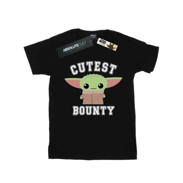 Star Wars Girls The Mandalorian Cutest Bounty Cotton T-Shirt 5- Black 5-6 Years