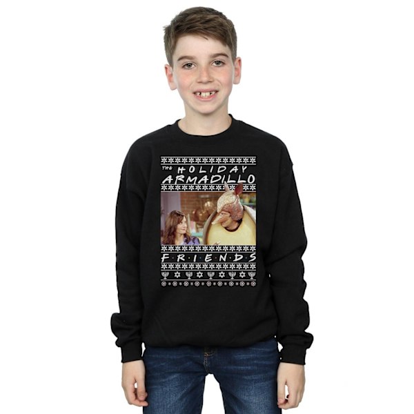 Friends Boys Fair Isle Holiday Armadillo Sweatshirt 7-8 år B Black 7-8 Years