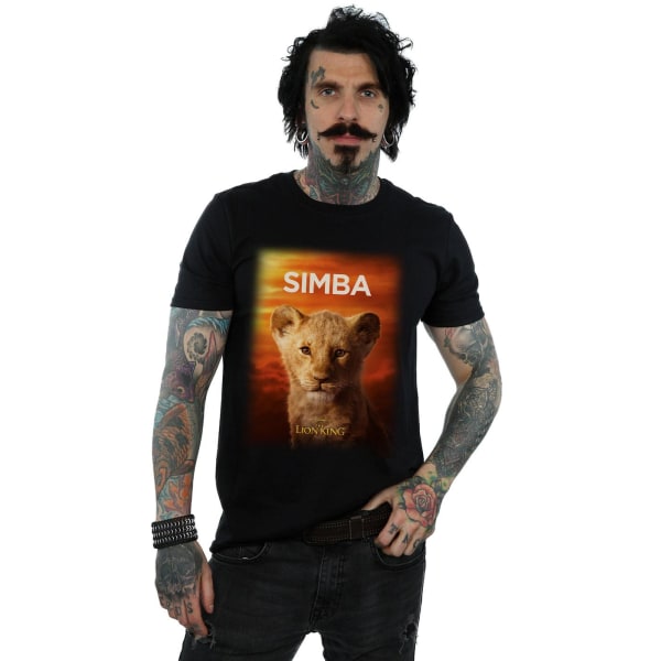 Disney Mens The Lion King Movie Baby Simba Poster T-Shirt XXL B Black XXL