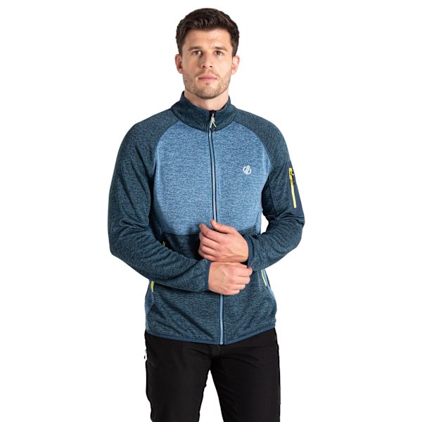 Dare 2B Torrek Fleece Top för män M Moonlight Denim/Neon Spring Moonlight Denim/Neon Spring M