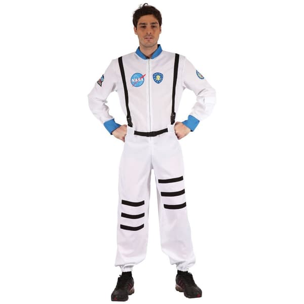 Bristol Novelty Herr Astronaut Kostym Standard Vit White Standard