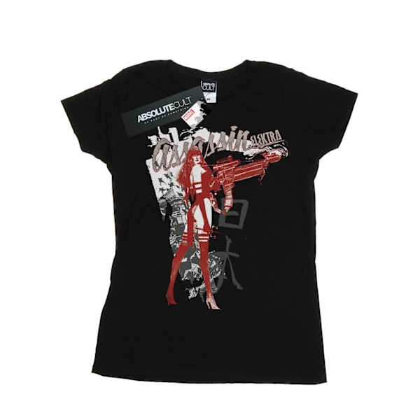 Marvel Womens/Ladies Elektra Assassin Bomull T-shirt XL Svart Black XL