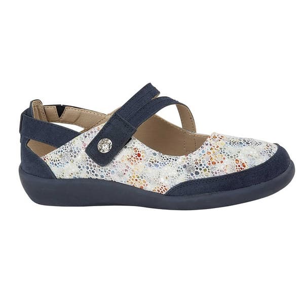 Boulevard Damskor/Kvinnors E Fit Läder/Mockaskor 3 UK Blå Blue 3 UK