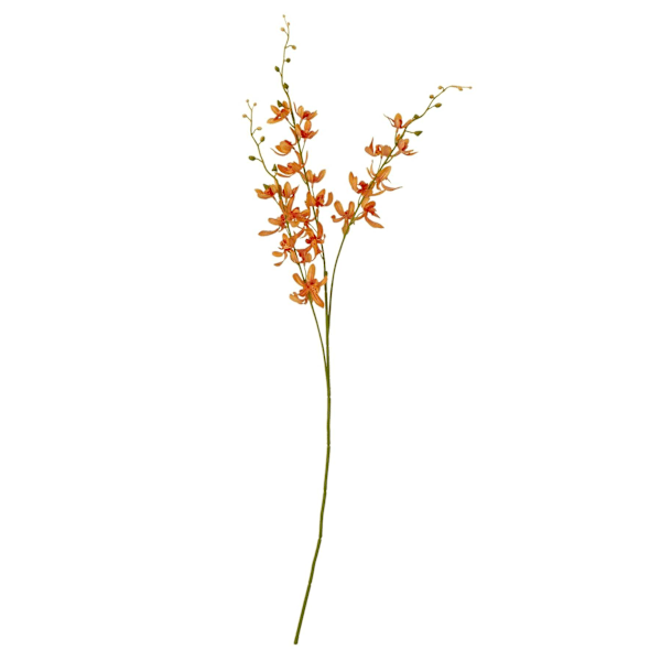 Hill Interiors Cymbidium Spray Konstgjord Blomma One Size Orange Orange One Size