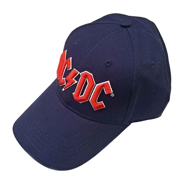 AC/DC Unisex Vuxen Logo Baseball Cap One Size Marinblå Navy Blue One Size