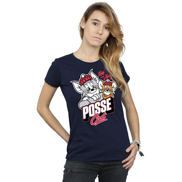 Tom And Jerry Dam/Dam Posse Cat Bomull T-shirt S Marinblå Navy Blue S